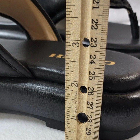 Coach Sylvie flatform Leather Sandals - Picture 6 of 9